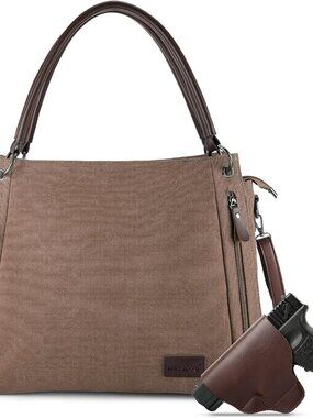 Concealed Carry Crossbody bag with removable pistol holster for women handbag Ho